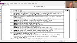 What Is a King County Case Schedule