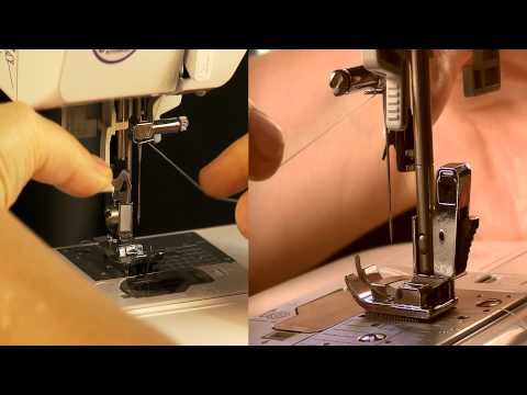 First Steps with Brother CE8080PRW - USING the NEEDLE THREADER