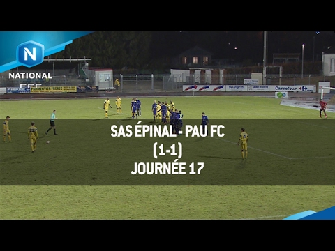J17 : SAS Épinal - Pau FC (1-1), le résumé