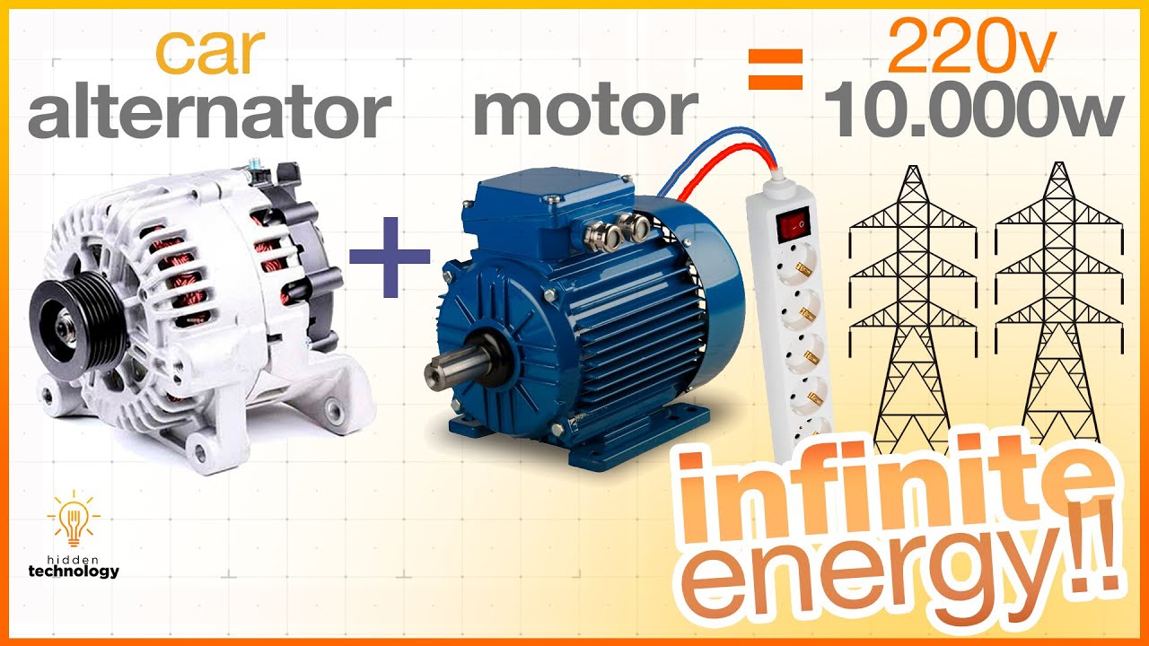 Get Free Energy with AC Motor and Car Alternator 💡 | Oscillating Magnet | New Liberty Engine #1
