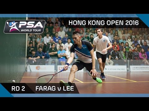 Squash: Hong Kong Open 2016 - Farag v Lee - Rd 2 Highlights