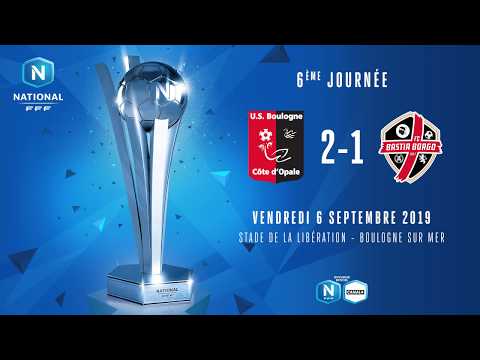 US Boulogne vs FC Bastia-Borgo, National 2019/20, ...