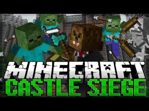 Minecraft: Castle Siege ZOMBIE INVASION | JeromeASF