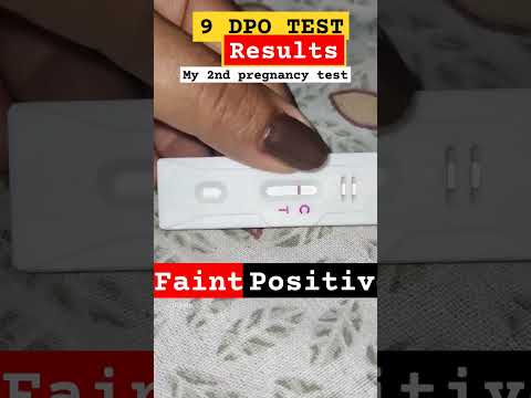 Pregnancy test at 9 DPO (9days post ovulation) #pregnant#pregnancy#baby