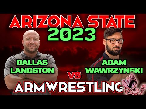 Adam Wawrzynski vs. Dallas Langston at Arizona State Finals 2023 #armwrestler #armwrestling