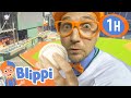 Blippi Learns About Baseball And The World Series Educational Videos For Kids