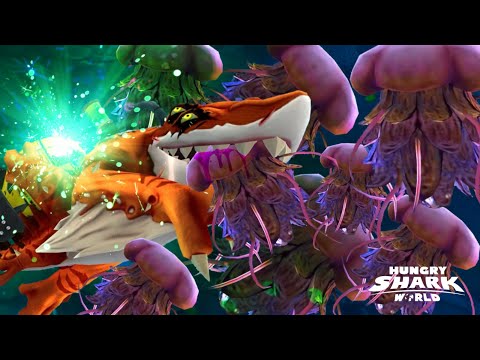 Most jellyfish eaten contest with meltdown shark - Hungry Shark World