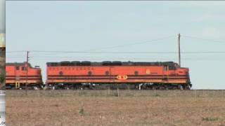 preview picture of video 'Grain and Container trains at Murtoa   Sat 28/01/11'