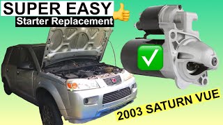 How To Replace A Starter On Saturn 2003