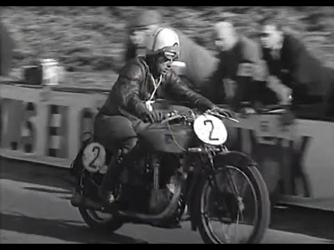 Motorcycle race in Estonia. “Eesti Suursõit”  17.09.1939. Fragment, edited, enhanced. Sound added.