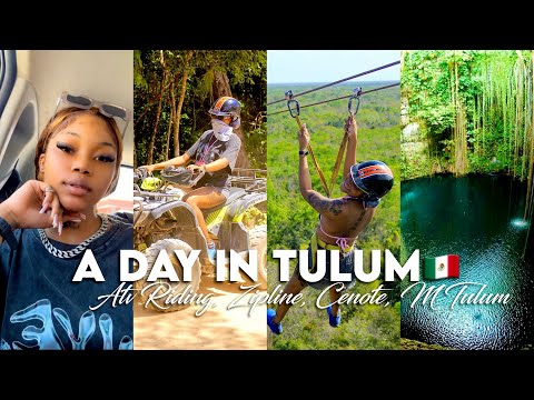 I Went Atv Riding In Tulum Mexico And Fell Off😭🇲🇽| (Atv Riding, Zipline, Cenote, Starbucks, Club)