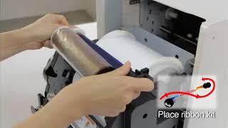 HiTi P520L/Hiti P525L operation Installing ink ribbon & paper media