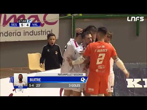Gol Buitre (5-4) Naturpellet Segovia - Viña Albali Valdepeñas. J15, 1Div. LNFS