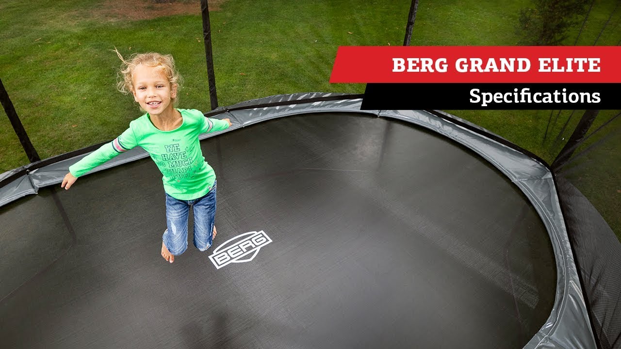 Батут Berg Grand Elite Grey 520x345 см с сеткой Deluxe XL