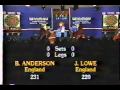 John Lowe Vs Bob Anderson 1988 Winmau Masters Final Part 1