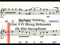 Walang Natira Eb Alto Saxophone Play Along Sheet Music Backing Track