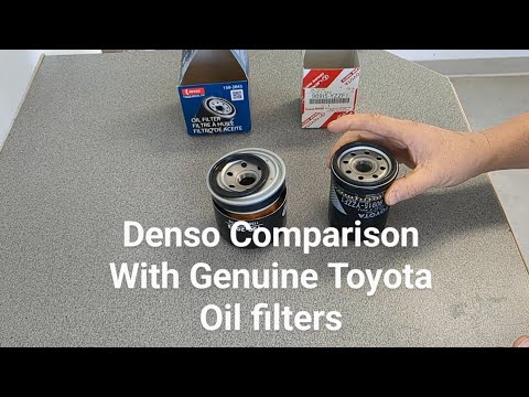 Denso oil filter compared to Denso Made Toyota oil filter