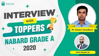 Mr Soham Choudhury | NABARD Grade A 2020 | Interview with Toppers Series video