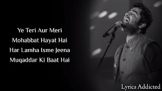 Tujhe Yaad Kar Liya Hai Full Song with Lyrics Arij