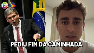 Nikolas reage após líder do PT pedir que PRF encerre caminhada