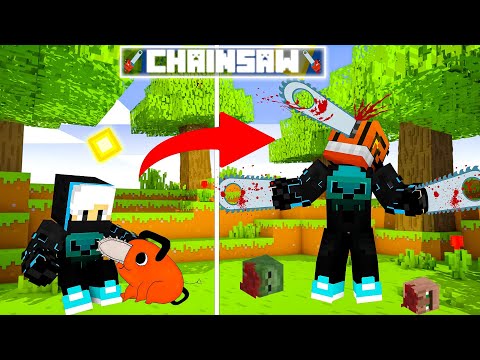 HK Is CHAINSAW MAN In Minecraft (Hindi)