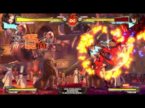 Guilty Gear Xrd Rev 2 - Jam Corner Combo