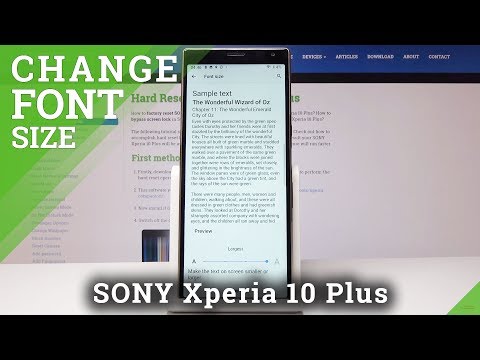 How to Change Font Size on Sony Xperia 10 Plus – Set Up Font Style