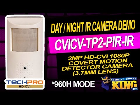 Day / Night IR Demo - (960H Mode) HD-CVI 1080p Covert Motion Detector Camera - CVICV-TP2-PIR-IR