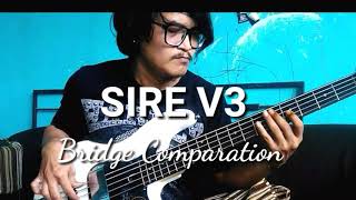 Video thumbnail for Sire V3 bridge v.s Omega bass bridge by joe nugroho