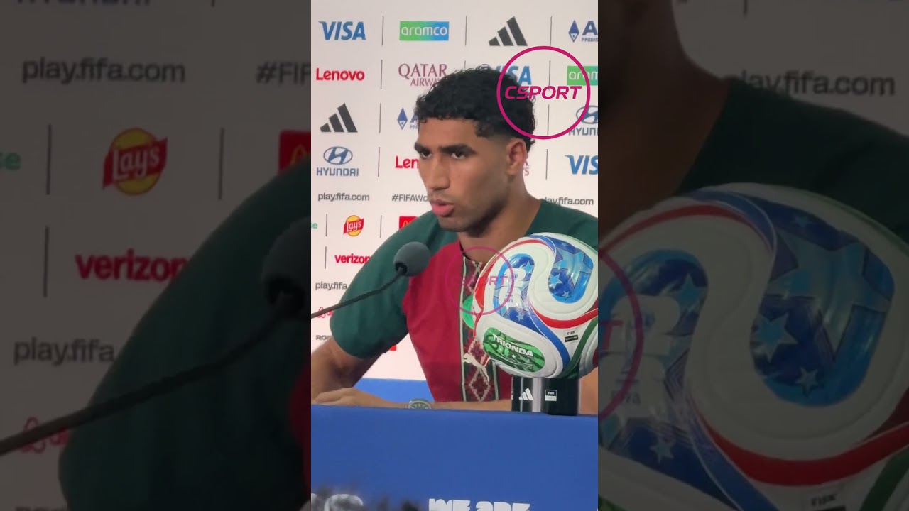 أشرف حكيمي :  » المغزب على اتم الاستعداد #أشرف_حكيمي #المغرب أسود_الاطلس لمقارعة البرازيل