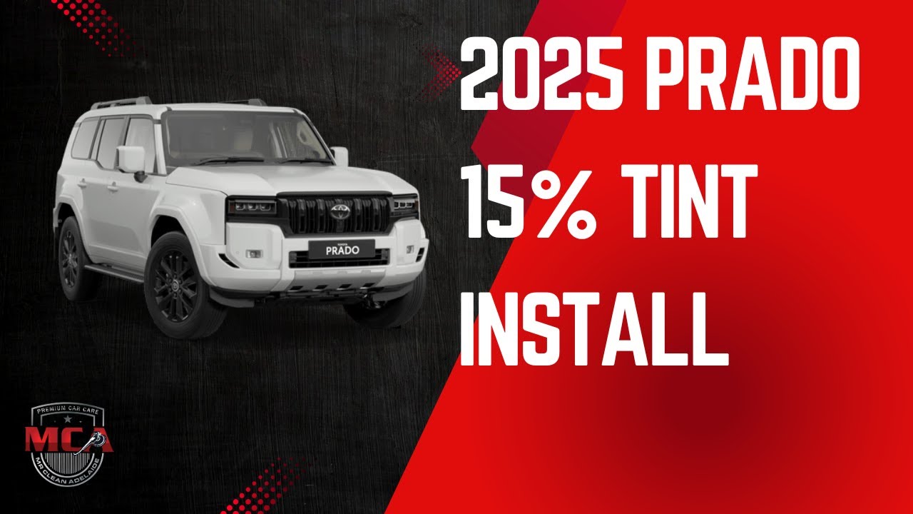 2025 Toyota Prado 15% Window Tint - Live Tutorial