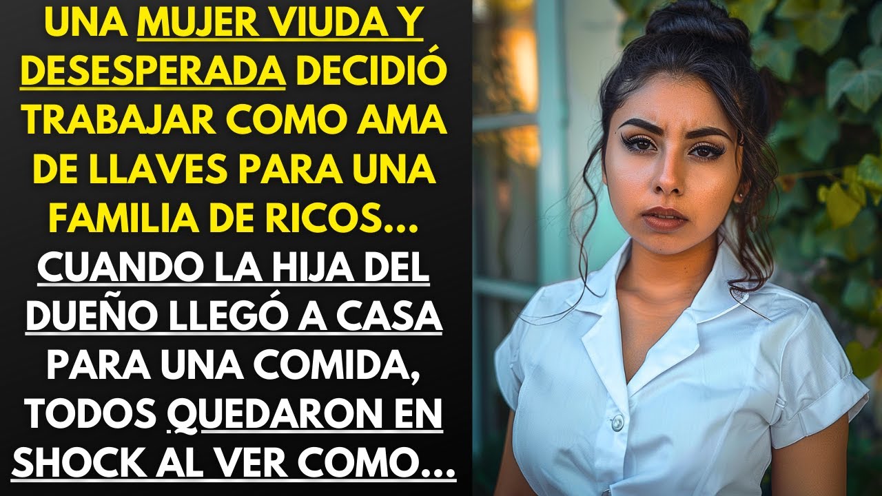 MUJER DESESPERADA TRABAJA COMO AMA DE LLAVES PARA UNA FAMILIA DE RICOS ... CUANDO LLEGÓ SU HIJA...