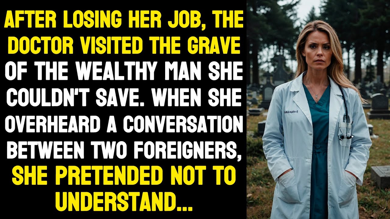After losing her job, the doctor visited the grave of the wealthy man she couldn't save. When she...