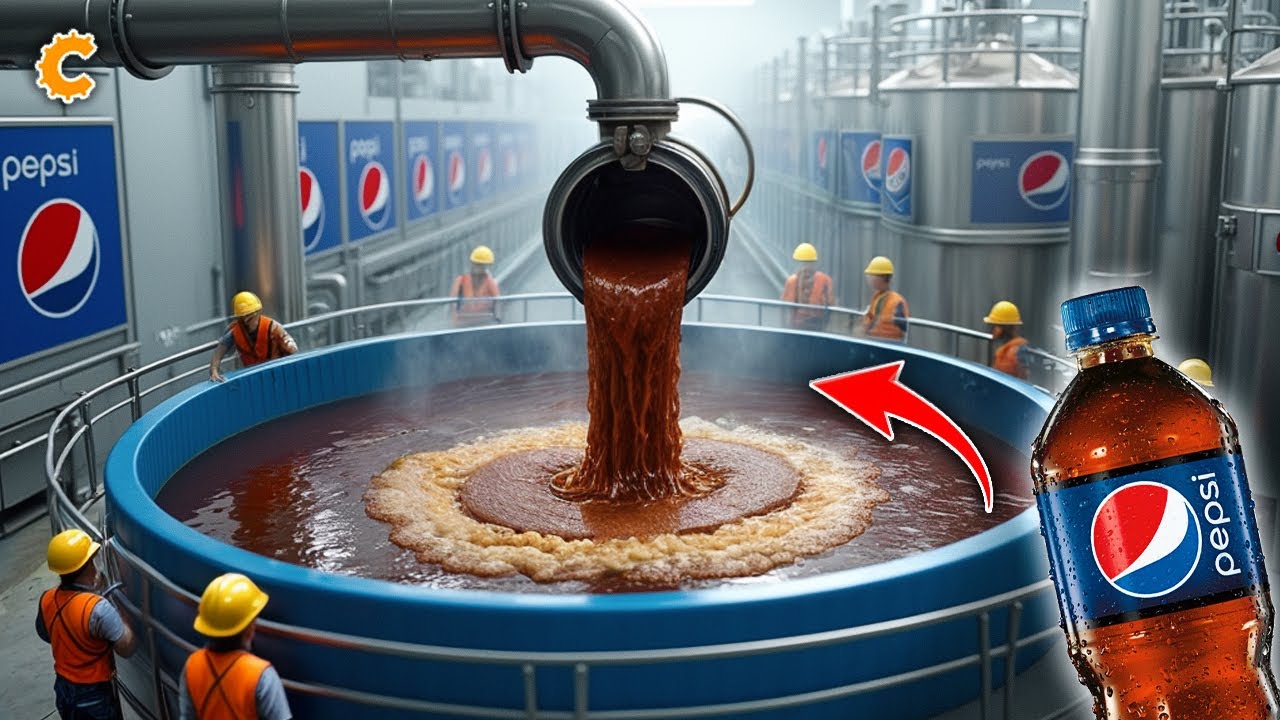 Como o REFRIGERANTE PEPSI é feito - Processo Industrial