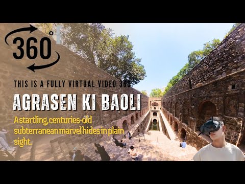 Agrasen Ki Baoli in 360° 👻 | Delhi's Haunted Stepwell
