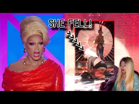 Pixie Polite vs Black Peppa (QUEEN FALLS) - Rupaul's Drag Race UK Lip Sync Reaction!