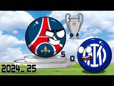 All UEFA Champions League Winners (1956-2025)🏆 | in Countryballs⚽️