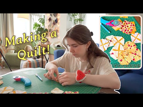 My First Quilt Ever!✨ A Beginner’s Hand-Sewing Journey