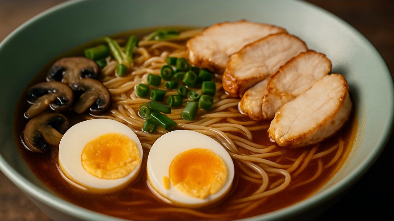 Better Than Instant!😋 Ramen with Soy Ginger Chicken  Easy Homemade Chicken Ramen Recipe