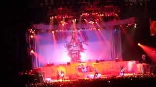 Iron Maiden performs The Evil That Men Do with Megadeth at Kansas City Sprint Center 9/7/2013
