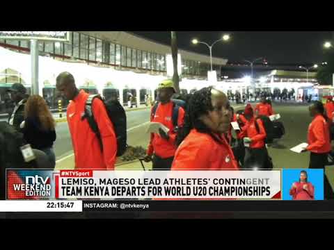 Team Kenya's second batch departs for Oregon ahead of the World Athletics Under 20 Championships