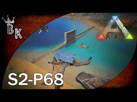Ark: Survival Evolved Gameplay - S2-P68 "Building a water DINO PEN!"
