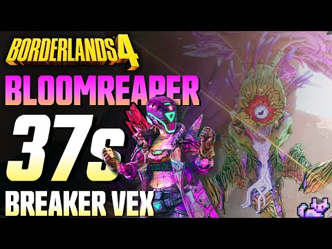 Vex vs True Mode UVH6 BLOOMREAPER in 37s | Dronebreaker Build | Borderlands 4 Raid Boss