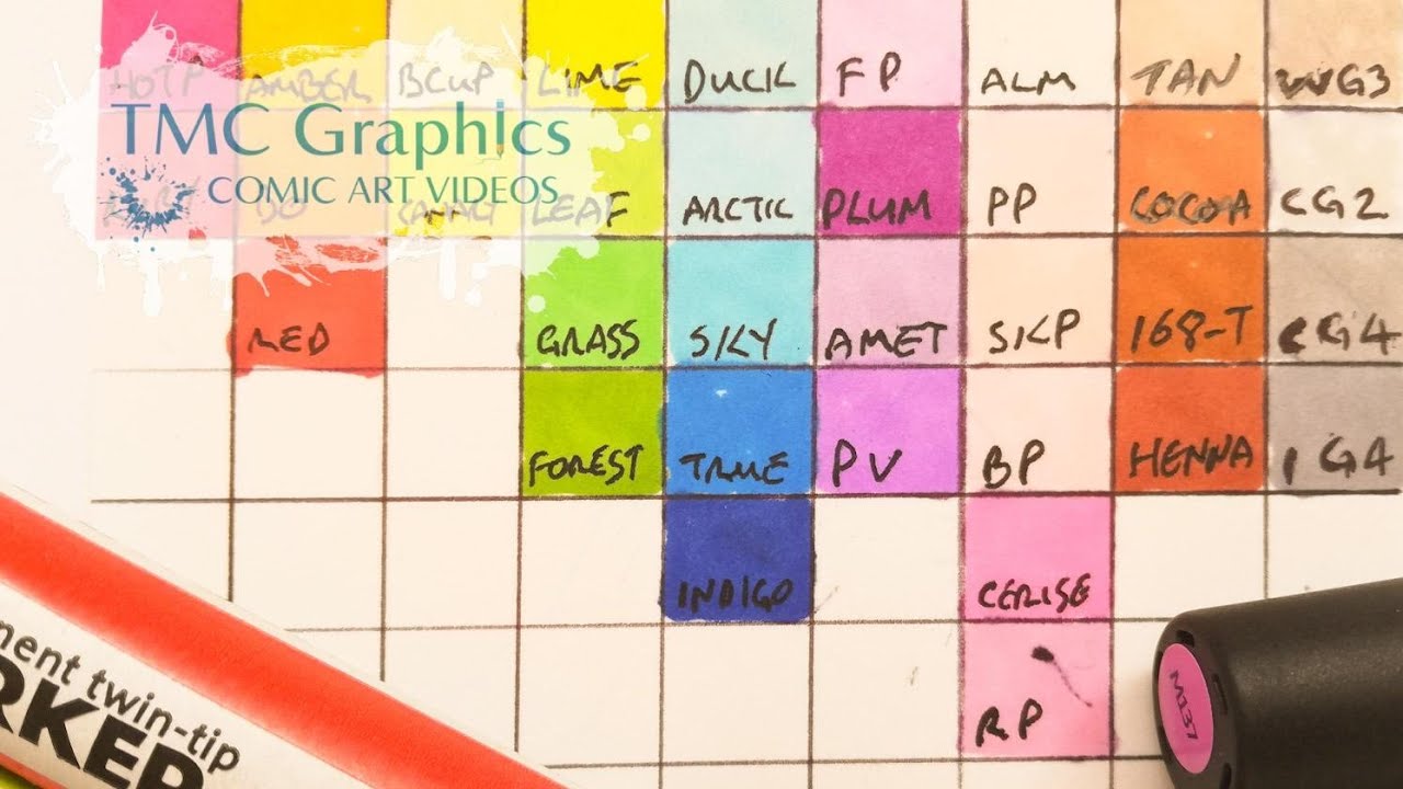 Tips and Tricks -  Creating a marker swatch sheet