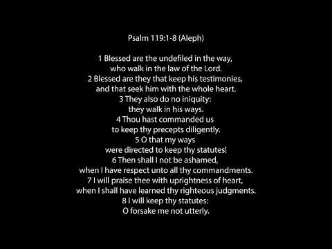 Psalm 119 KJV (Sing Every Verse!)