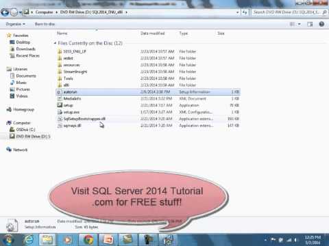 comment installer sql server 2014