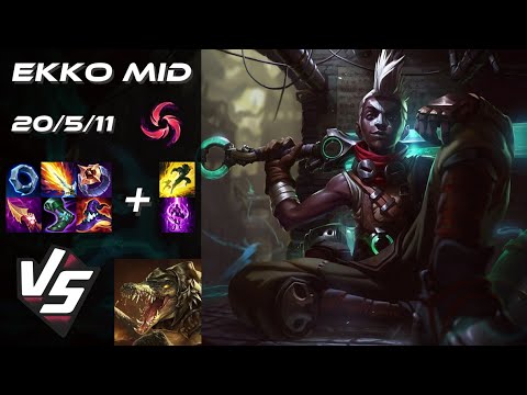 MID Ekko vs Renekton - EU Grandmaster Patch 14.9