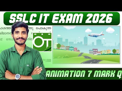 SSLC IT Animation Open Toons | Kite Model Question | 10th ICT Chapter 8 Let's give life to Pictures