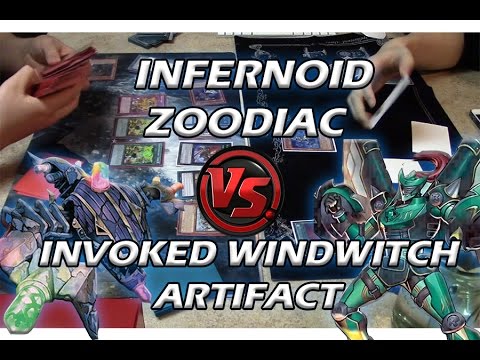 Yu-Gi-Oh 60 Card Zoodiac Infernoid Vs Invoked Windwitch Artifact - Full Match (March 2017)