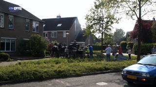 preview picture of video 'Verkeersbord omver geramd door op hol geslagen paarden in Zwolle'